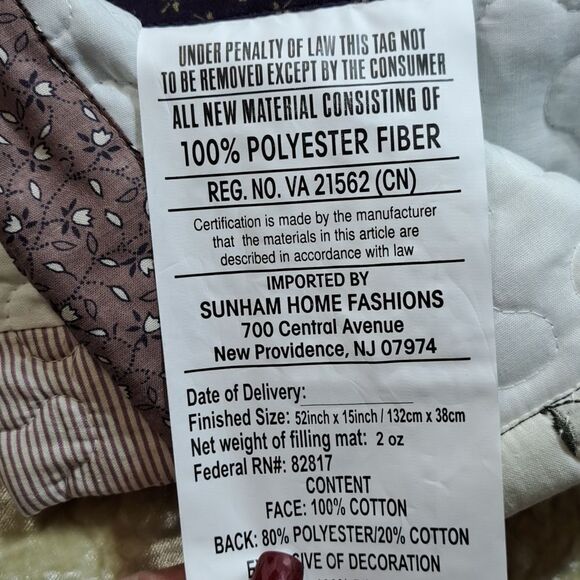 JCPHome Quilted Window Valance BUNDLE OF 2 - Picture 6 of 6